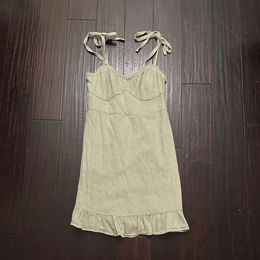 Light Green Dress with Tie Straps